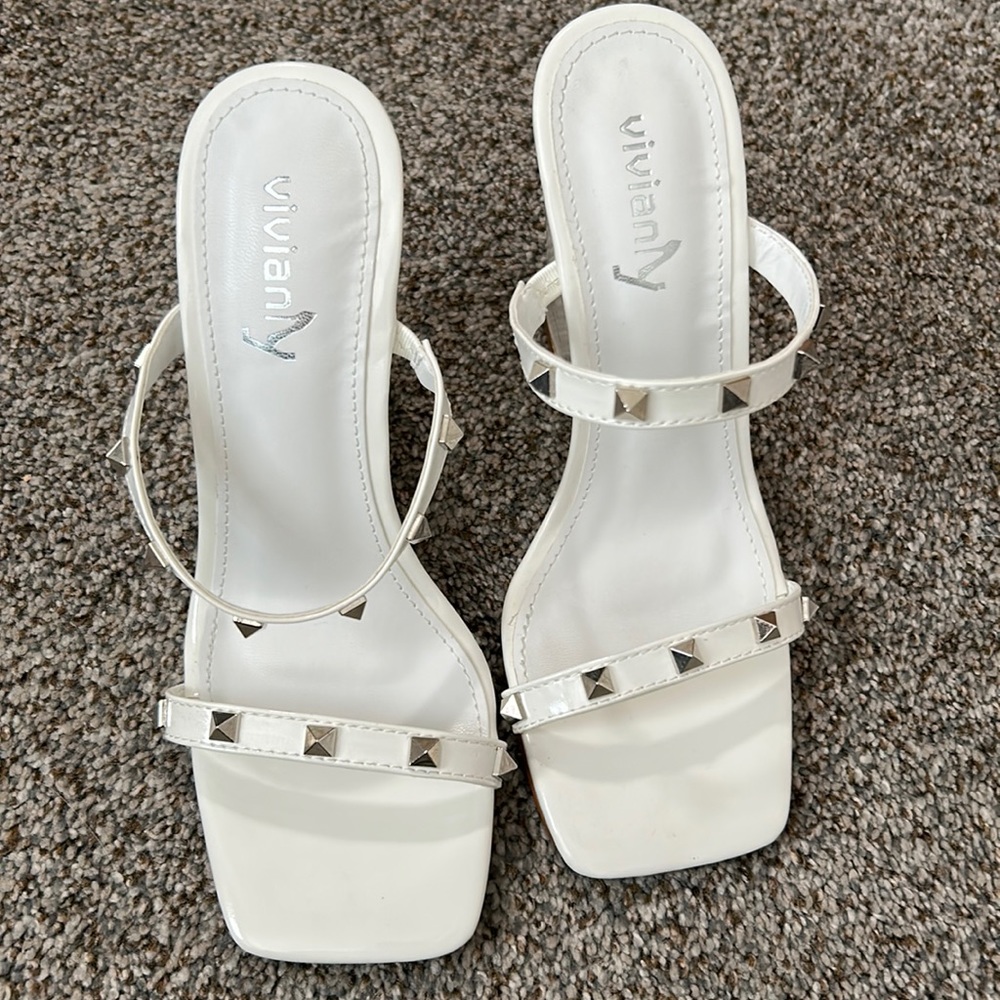Wedge sandals.